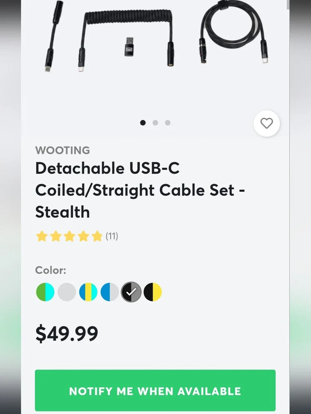 New E Wooting Cable